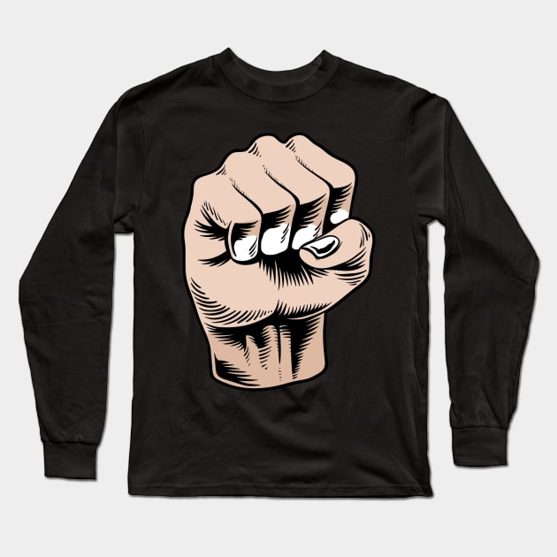 Fist Long Sleeve T-Shirt by ArtShare